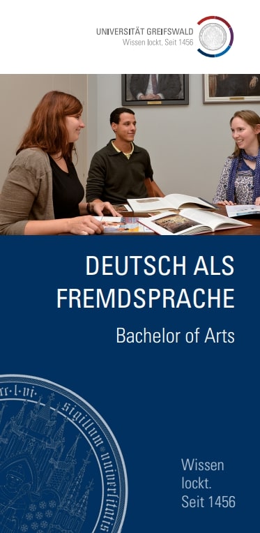 Coverbild Studienfachflyer Bachelor Deutsch als Fremdsprache, © Universität Greifswald Coverbild Studienfachflyer Bachelor Deutsch als Fremdsprache