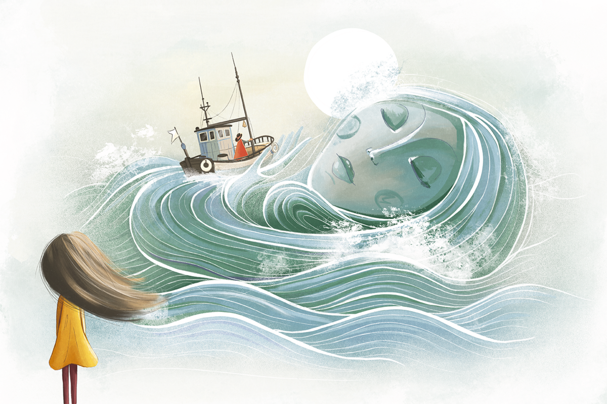 Illustration zu „Hoiho!” (Stephanie Wunder)