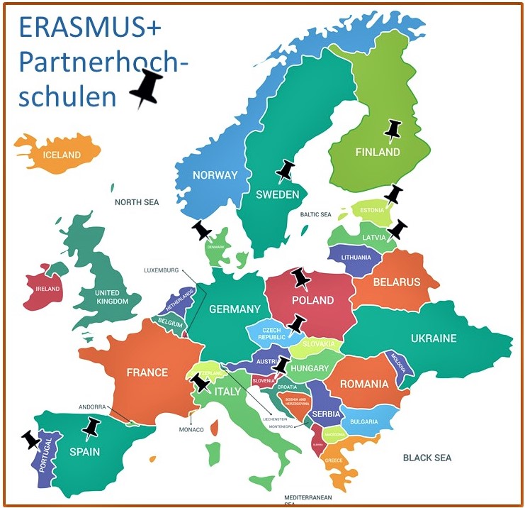 ERASMUS+ Restplatzausschreibung für Studienaufenthalte im Sommersemester 2024